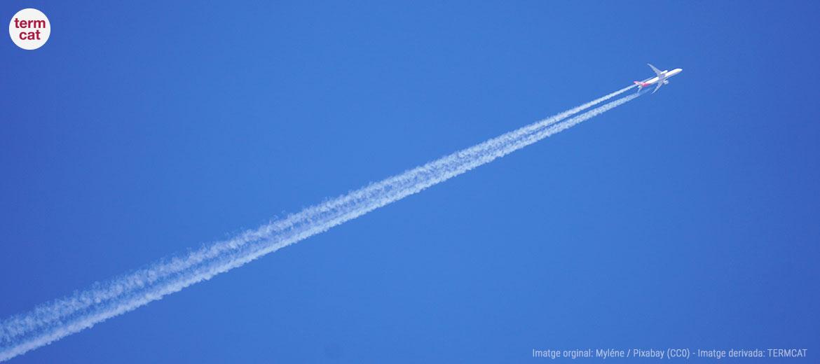 Deixant d'un avió al cel